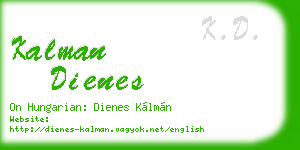 kalman dienes business card
